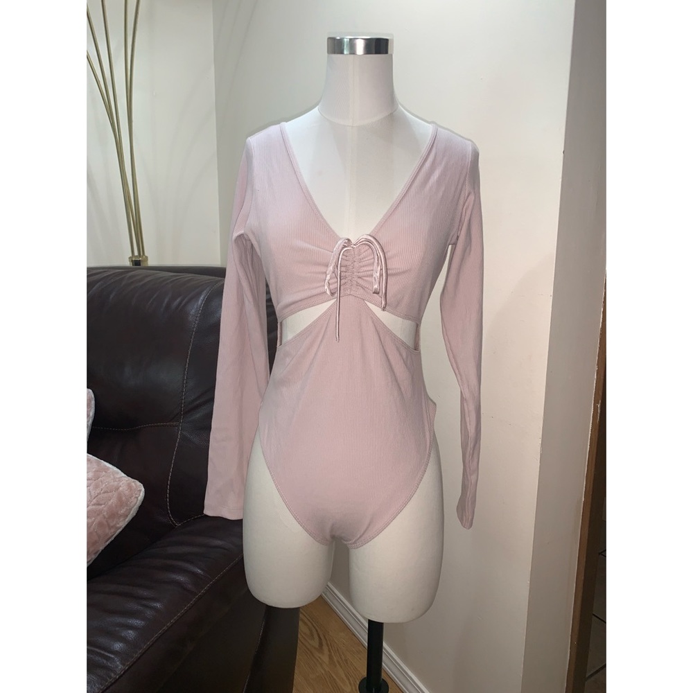Victoria’s Secret Taupe Cutout Bodysuit